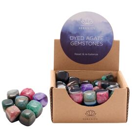 **MULTI 50** Gemstone CDU - Dyed Agate 2-3cms