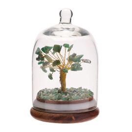 Gemstone Dome Tree - Green Aventurine