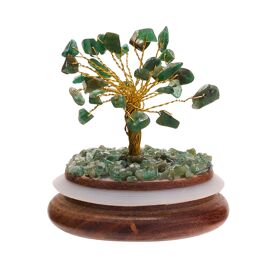 Gemstone Dome Tree - Green Aventurine
