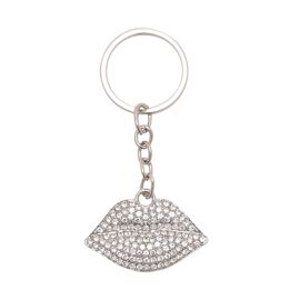Sophia Keyring - Lips with Clear Crystals