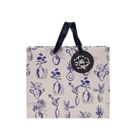 **MULTI 6** Frida Blue Vase Design Gift Bag - Medium