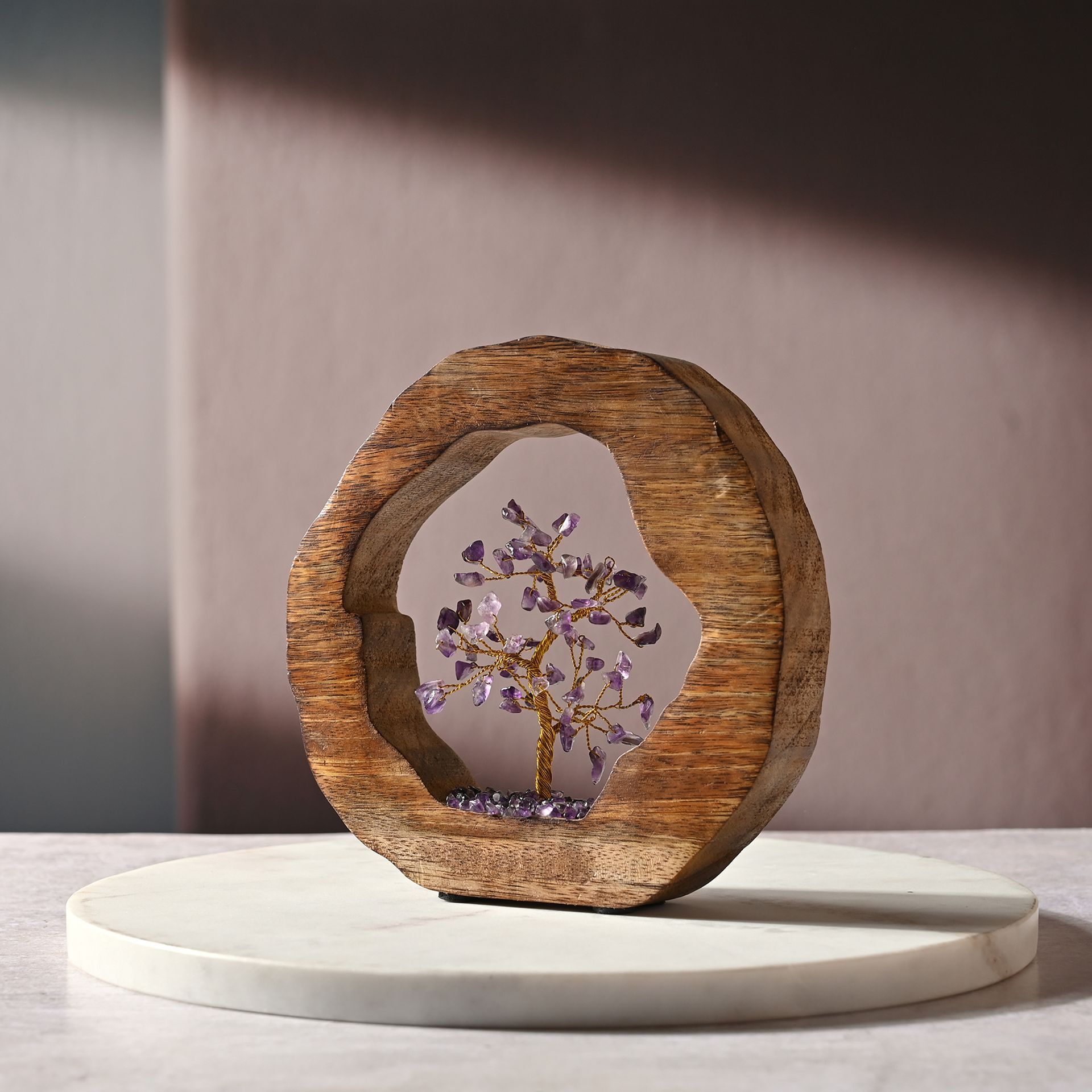 Serenity Tree Of Life Block - Amethyst | Widdop and Co.