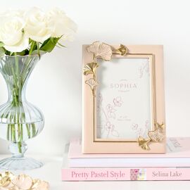 Sophia Classic Ginkgo Blush Photo Frame 4" x 6"