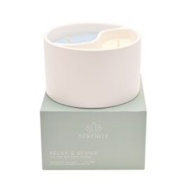 Serenity Yin Yan Relax & Revive Ceramic Candle 650g