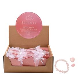 **MULTI  36** Serenity Love Token Rose Quartz Set CDU