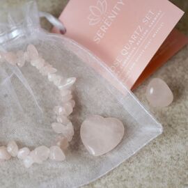 **MULTI  36** Serenity Love Token Rose Quartz Set CDU