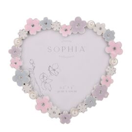 Sophia Classic Daisy 4 x 6 Heart Frame - Pastel