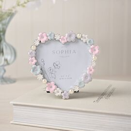 Sophia Classic Daisy 4 x 6 Heart Frame - Pastel