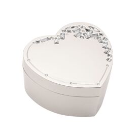 Sophia Classic Crystal Cluster Heart Trinket Box