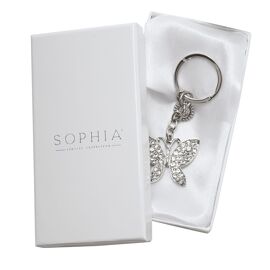 Sophia Classic Crystal Butterfly Keyring