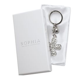 Sophia Classic Crystal Flower Keyring