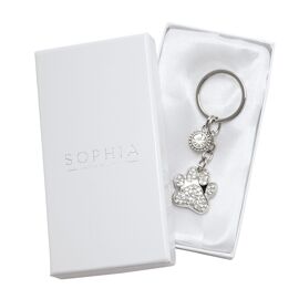 Sophia Classic Crystal Paw Keyring