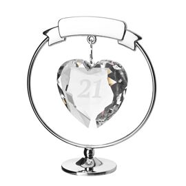Crystocraft Freestand Crystal Heart  - 21