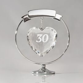 Crystocraft Freestand Crystal Heart  - 30