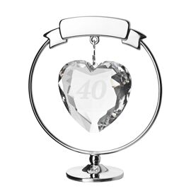 Crystocraft Freestand Crystal Heart  - 40