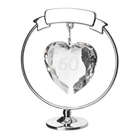 Crystocraft Freestand Crystal Heart  - 60