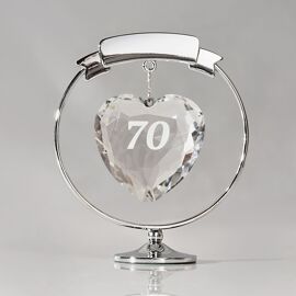 Crystocraft Freestand Crystal Heart  - 70