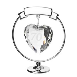 Crystocraft Freestand Crystal Heart  - 70