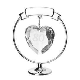 Crystocraft Freestand Crystal Heart  - 80