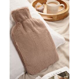 Sophia Layers Soft Faux Fur 1.7L Muff Hot Water Bottle - Taupe