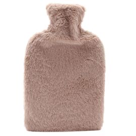 Sophia Layers Soft Faux Fur 1.7L Muff Hot Water Bottle - Taupe
