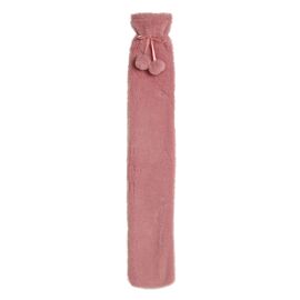 Sophia Layers Soft Faux Fur 1.7L Long Hot Water Bottle - Pink