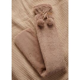 Sophia Layers Soft Faux Fur 1.7L Long Hot Water Bottle - Taupe