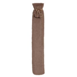 Sophia Layers Soft Faux Fur 1.7L Long Hot Water Bottle - Taupe