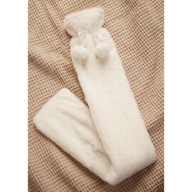 Sophia Layers Soft Faux Fur 1.7L Long Hot Water Bottle - White