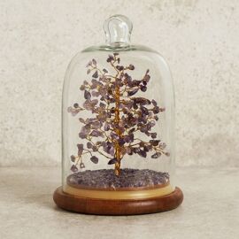 Serenity Gemstone Dome Tree 200 Beads - Amethyst