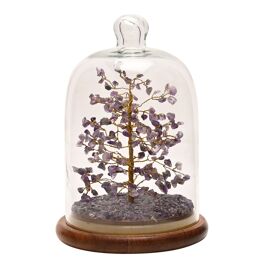 Serenity Gemstone Dome Tree 200 Beads - Amethyst