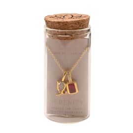 Serenity Zodiac 18k Gold Plated Necklace - Capricorn