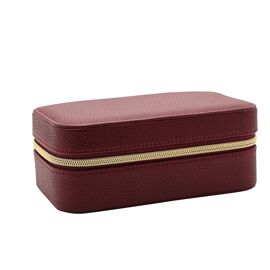 Sophia Jewellery Box with Mirror Medium - Burgundy