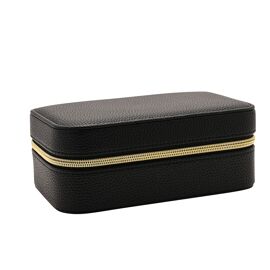 Sophia Jewellery Box with Mirror Medium - Black
