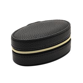 Sophia Mini Oval Jewellery Box - Black