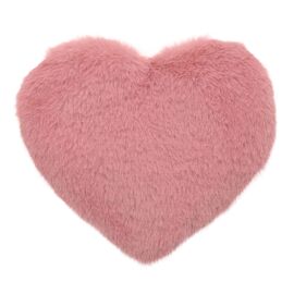Sophia Layers Soft Faux Fur Heart Shaped Lavender Wheat Bag - Pink