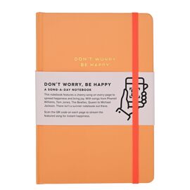 Say It With Songs A5 Hardback Notebook 96 Pages - Don't Worry be Happy