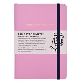 Say It With Songs A5 Hardback Notebook 96 Pages - Don't Stop Believing