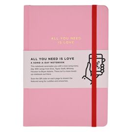 Say It With Songs A5 Hardback Notebook 96 Pages - All You Need is Love