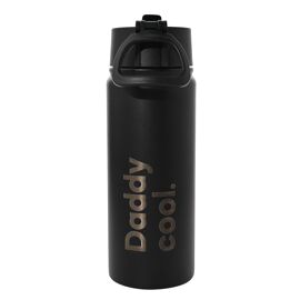 Now Or Never Studios Made To Order Black Stainless Steel Flask with Rotating Handle