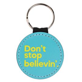 Say It With Songs PU Leather Keyring - Don't Stop Believin' - Journey