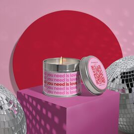 Say It With Songs 250ml Tin Candle - All You Need Is Love - The Beatles