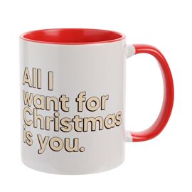 Say It With Songs Christmas 11oz Mug - All I Want For Christmas Is You