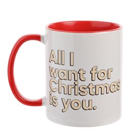 Say It With Songs Christmas 11oz Mug - All I Want For Christmas Is You