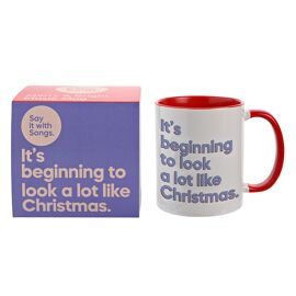 Say It With Songs Christmas 11oz Mug - Its Beginning To Look A Lot Like Christmas