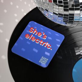 Say It With Songs Coaster - She's Electric Oasis