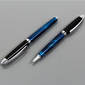 Stratton Rollerball & Ballpoint Pen Set - Blue & Black