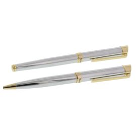 Stratton Rollerball & Ballpoint Pen Set - Silver & Gold