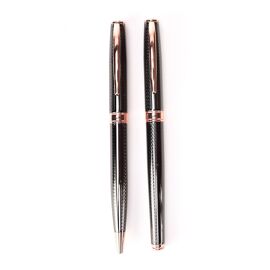 Stratton Rollerball & Ballpoint Pen Set - Black & Gold