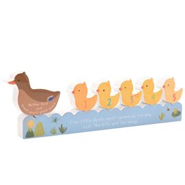 Story Time Mantel Plaque - 5 Little Ducks